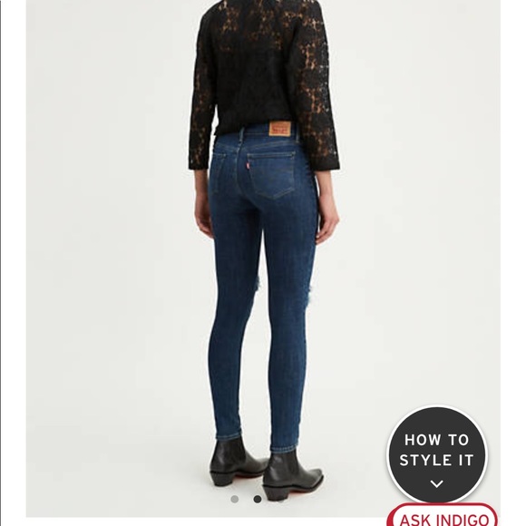 LIKE NEW Levi’s 711 Skinny Ripped Jeans - Picture 8 of 8